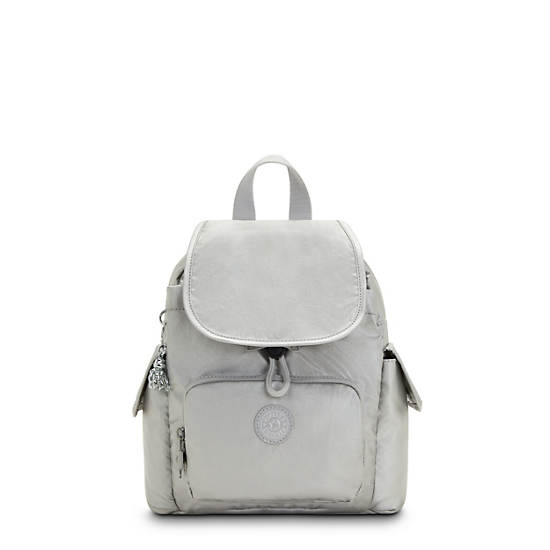 Kipling City Pack Mini Metallic Backpack Rygsække Sølv | DK 2020YX